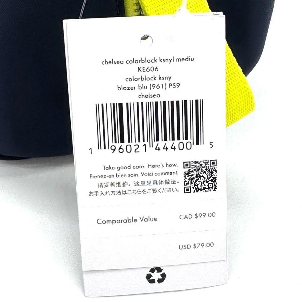 Kate Spade Chelsea Colorblock Medium Cosmetic Case Blazer Blue - Picture 7 of 7